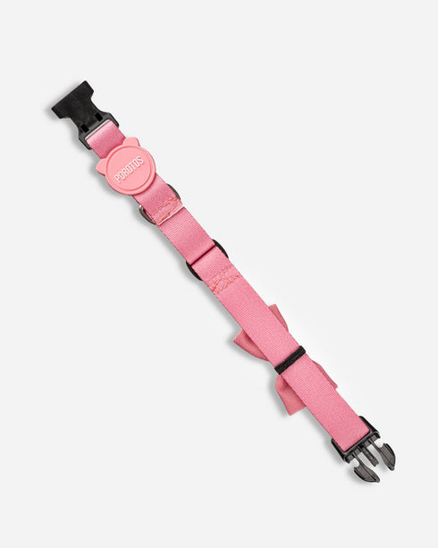 Collar con Moño Rosa
